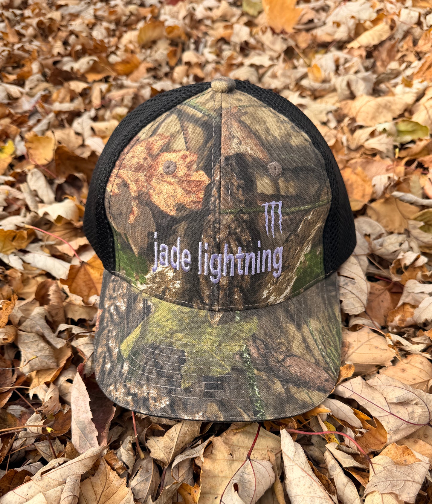 Jade Lightning Camo Trucker