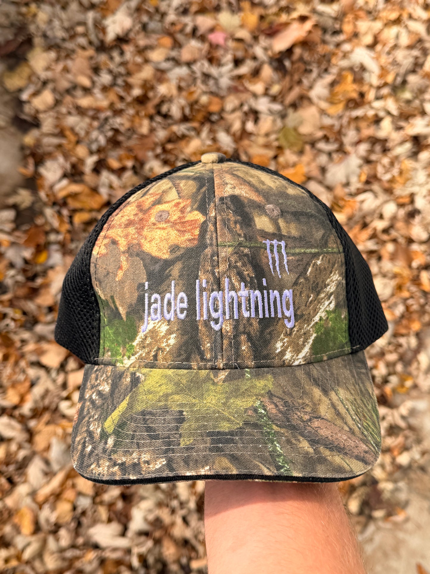Jade Lightning Camo Trucker